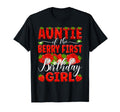 Auntie Berry First Birthday Strawberry Aunt T-Shirt - Graphic Print Unisex - T-Shirt, Sweatshirt, Hoodie