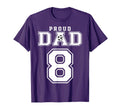 Number 8 Custom Proud Soccer Futbol T-Shirt - Custom Art Print Men Women - T-Shirt, Sweatshirt, Hoodie