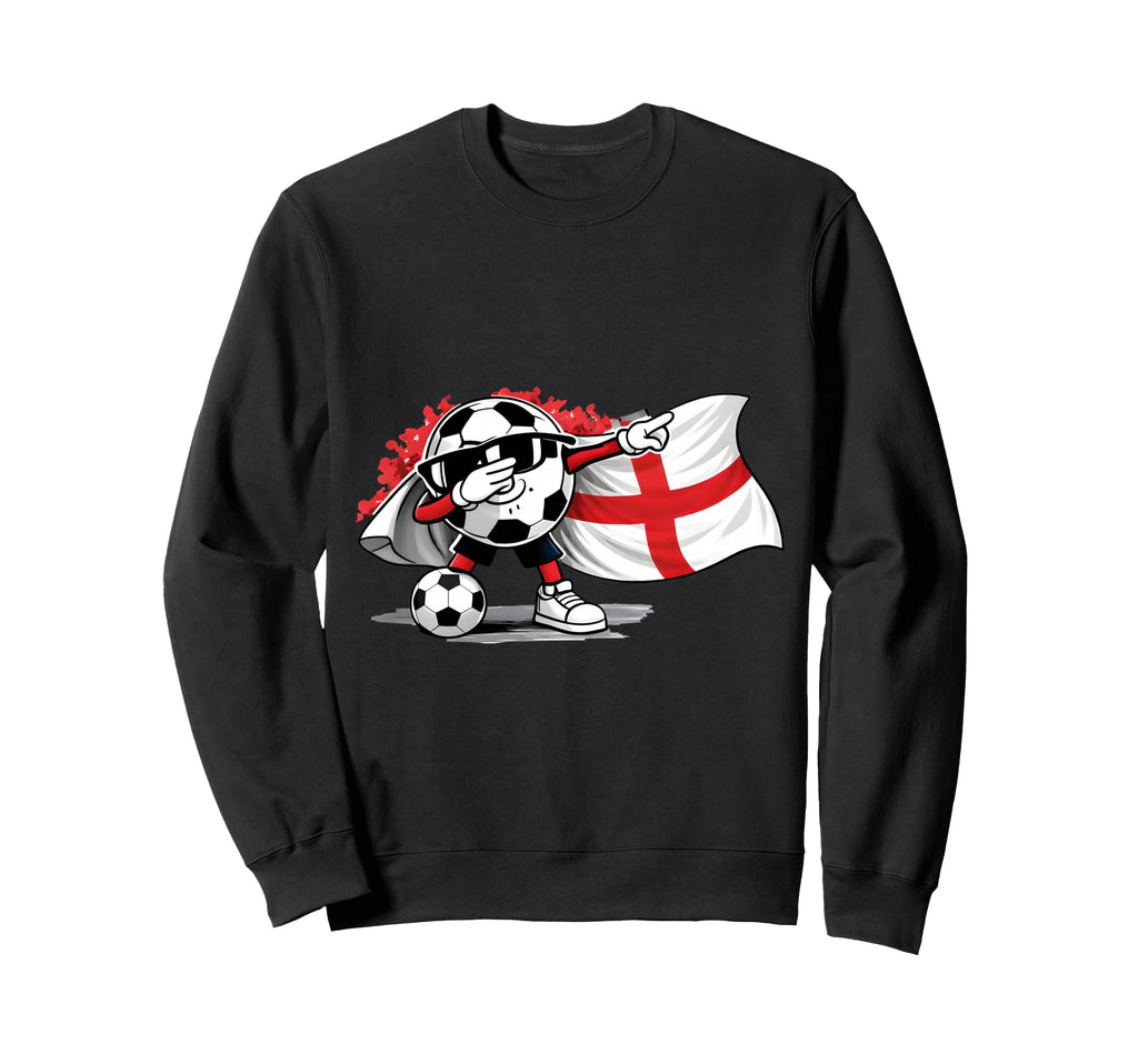 Dabbing Ball Soccer England Sweatshirt - Casual Everyday Wear Men Women - T-Shirt, Sweatshirt, Hoodie