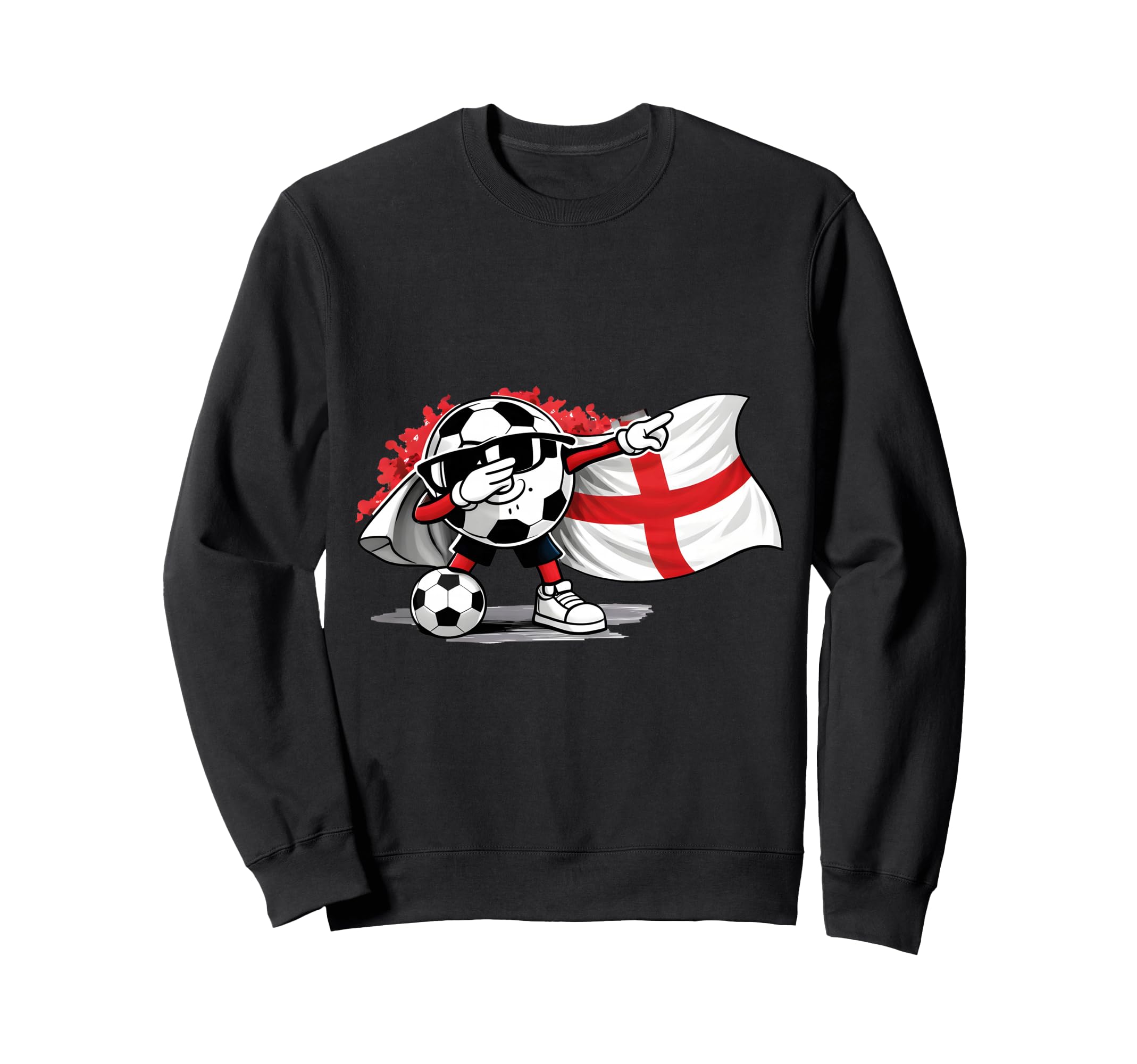 Dabbing Ball Soccer England Sweatshirt - Casual Everyday Wear Men Women - T-Shirt, Sweatshirt, Hoodie