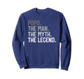 Popo Myth Legend Fathers Day Sweatshirt - Streetwear Style for Adults - T-Shirt, Sweatshirt, Hoodie