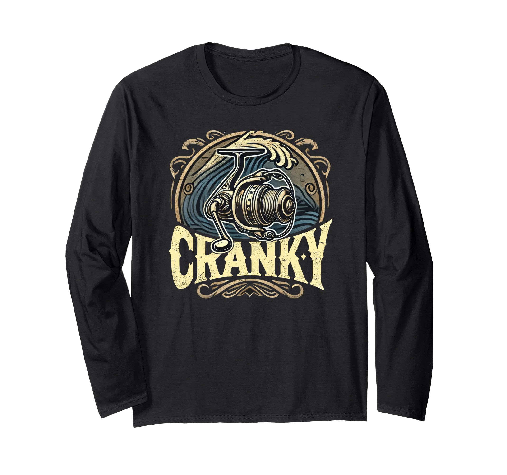 Cranky Crankbait Fishing Lure Fishermen Hoodie - Custom Art Print Men Women - T-Shirt, Sweatshirt, Hoodie