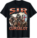 Sir Cumsalot Funny Offensive Knight Meme Bootleg - Adult & Kids T-Shirts, Sweatshirts & Hoodies apparel design preview 1