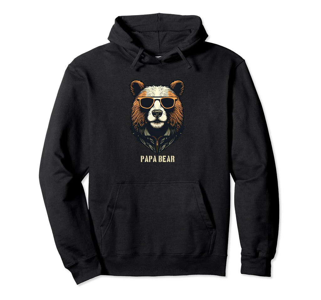 Papa Bear Dad Hoodie - Unique Graphic Unisex - T-Shirt, Sweatshirt, Hoodie