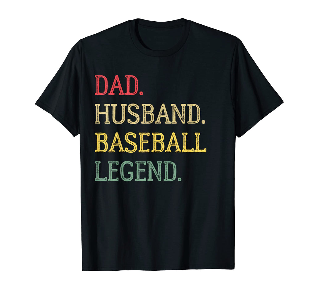 Dad Husband Baseball Legend Baseball Dad T-Shirt - Aesthetic Graphic Unisex - T-Shirt, Sweatshirt, Hoodie