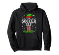 Soccer Elf Funny Family Matching Hoodie - Unique Graphic Unisex - T-Shirt, Sweatshirt, Hoodie