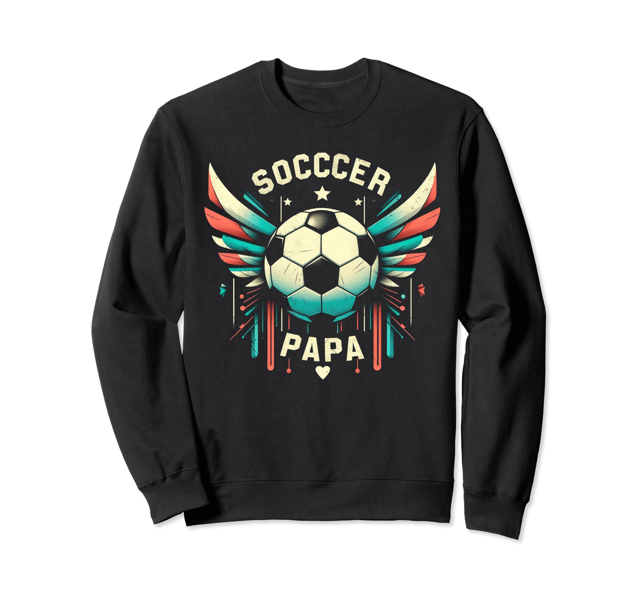 Soccer Papa Family Matching Dad Sweatshirt - Custom Art Print Unisex - T-Shirt, Sweatshirt, Hoodie