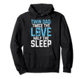 Twice Love Half Sleep Twin Dad Hoodie - Unique Graphic Men Women - T-Shirt, Sweatshirt, Hoodie