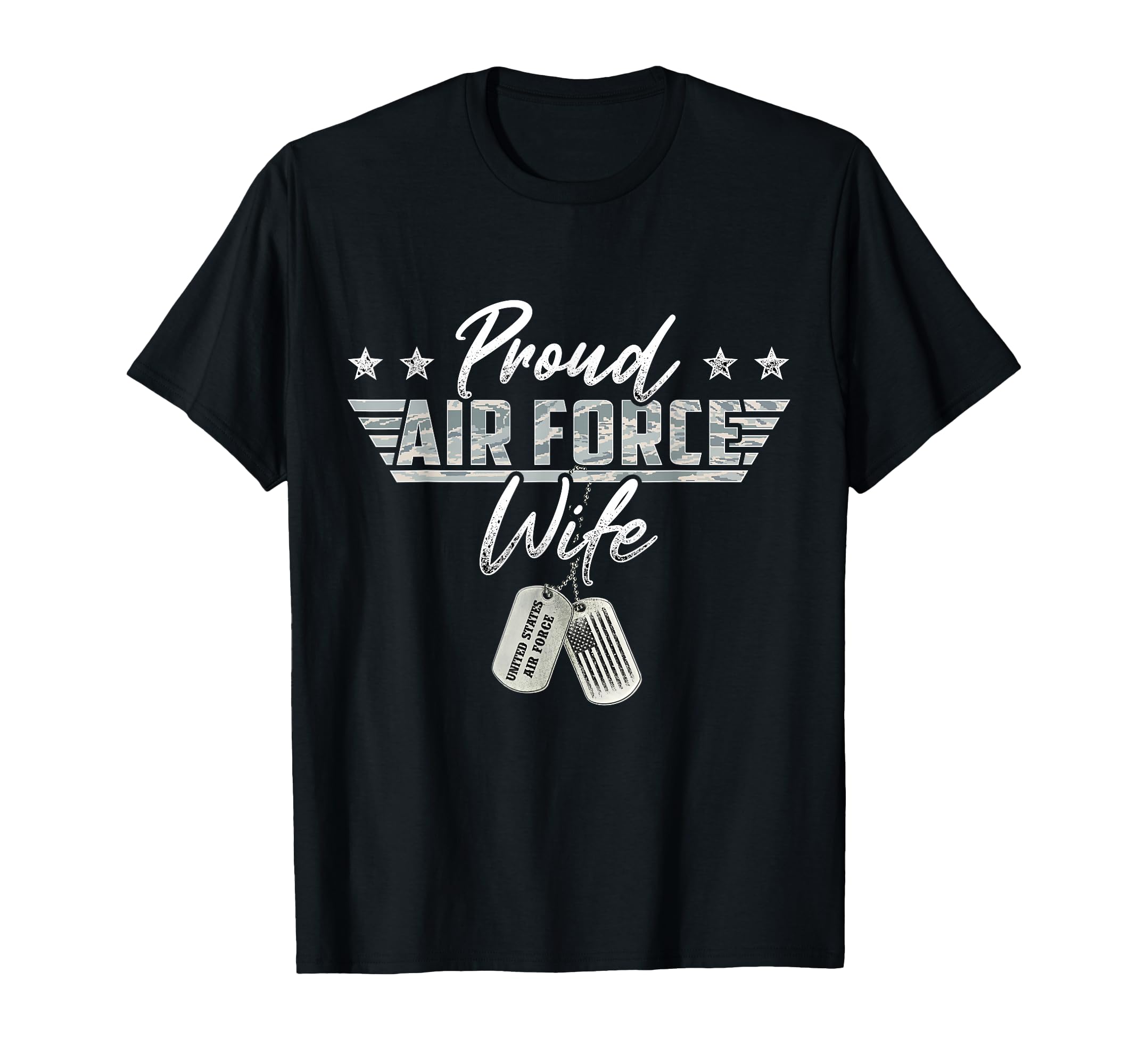 Proud Air Force Wife Military Us Air Force T-Shirt - Graphic Print Unisex - T-Shirt, Sweatshirt, Hoodie