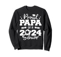 Proud Papa 2024 Senior Funny Soccer Sweatshirt - Graphic Print for Adults - T-Shirt, Sweatshirt, Hoodie