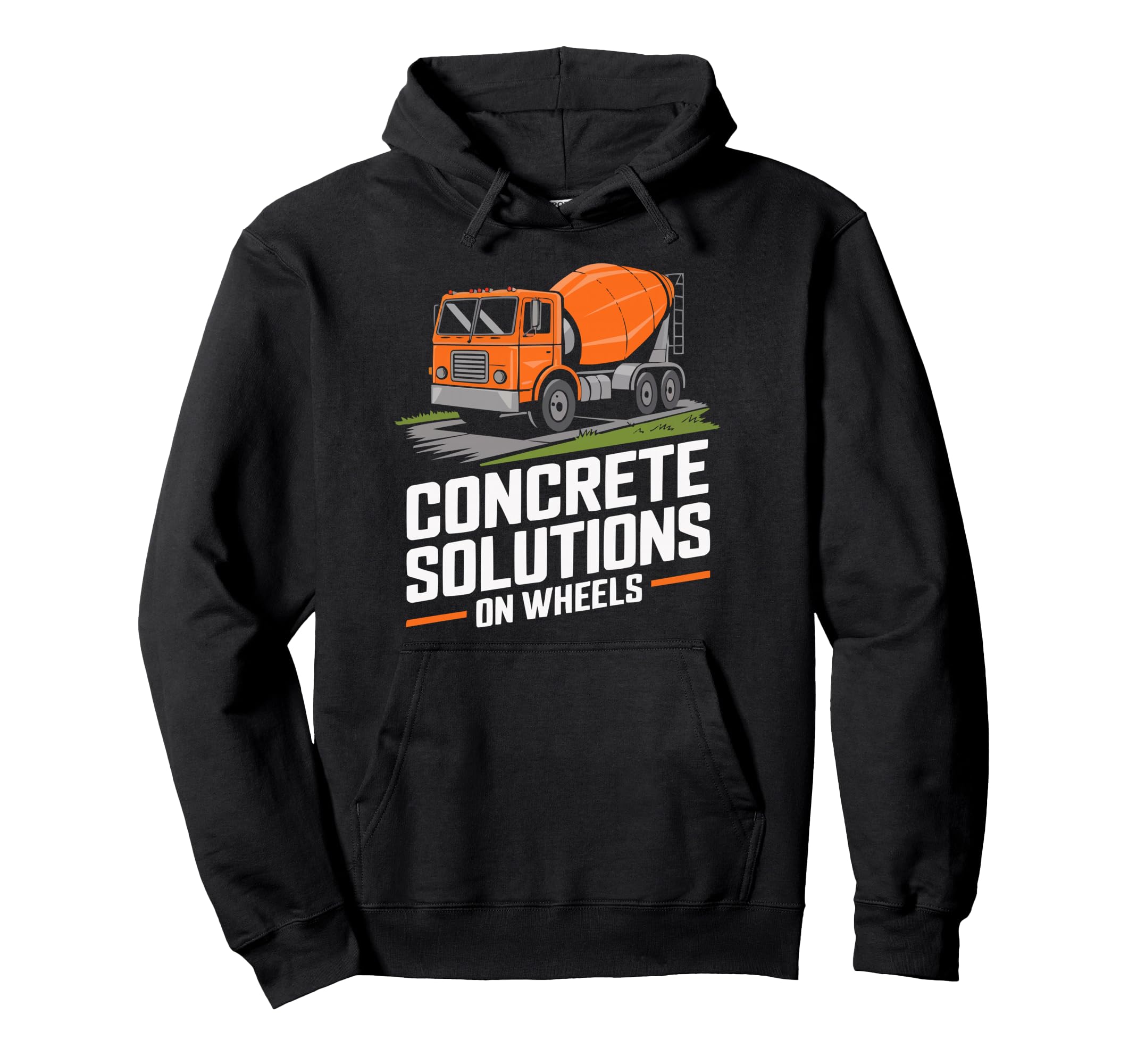 Concrete Mixer Truck Driver Truck Hoodie - Aesthetic Graphic for Adults - T-Shirt, Sweatshirt, Hoodie