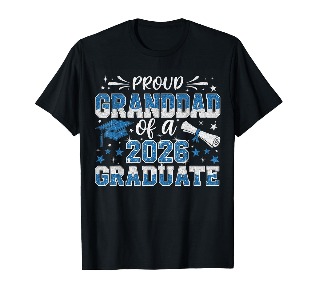 Proud Grand Dad 2026 Graduate Senior T-Shirt - Custom Art Print for Adults - T-Shirt, Sweatshirt, Hoodie