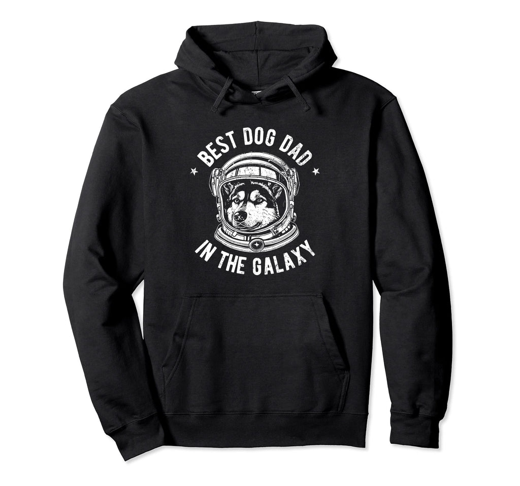 Best Siberian Husky Dog Dad Galaxy Hoodie - Novelty Apparel Men Women - T-Shirt, Sweatshirt, Hoodie