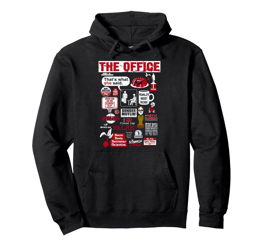 Office Mash Up Funny Hoodie - Fun Novelty Design for Adults - T-Shirt, Sweatshirt, Hoodie