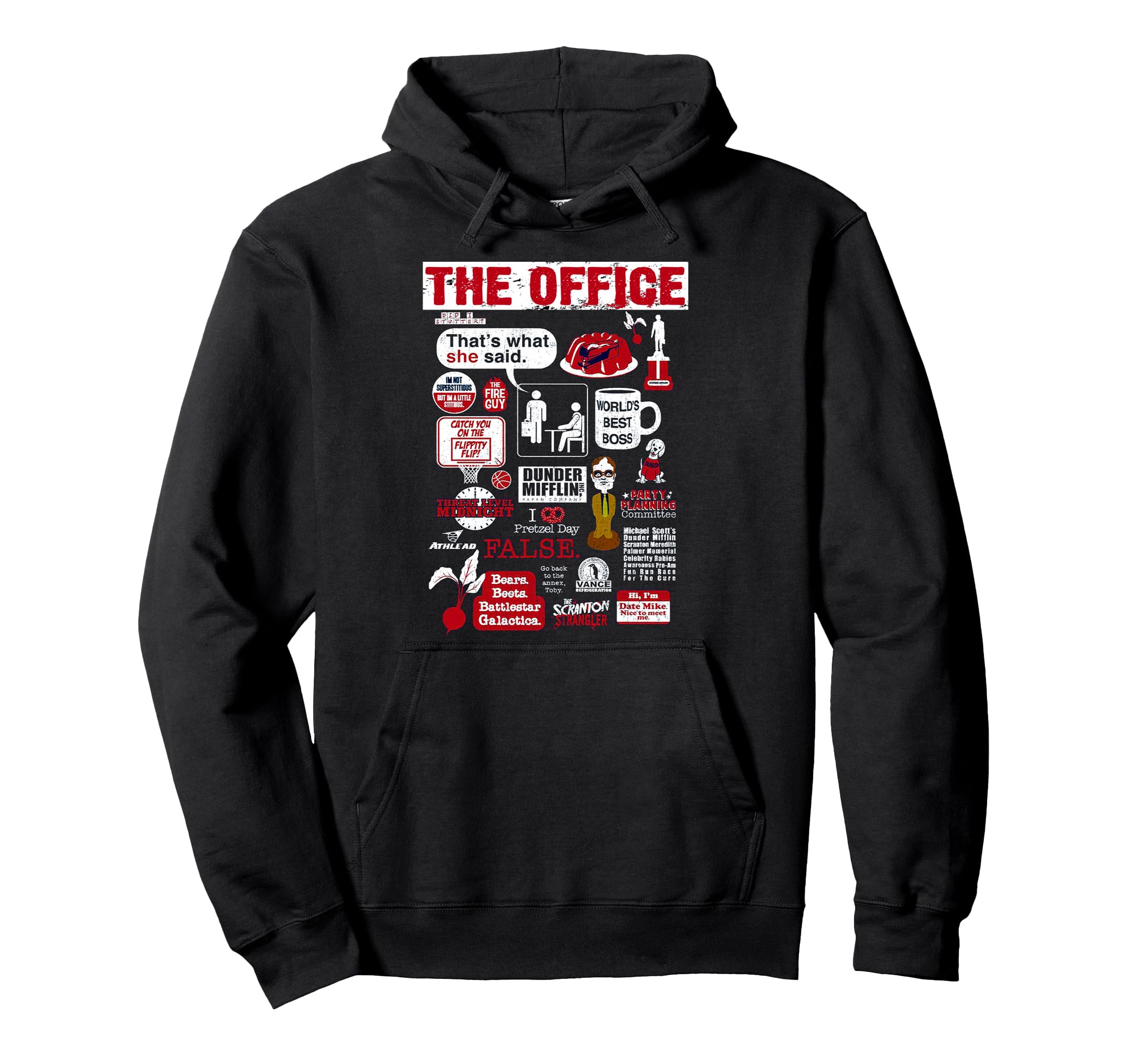 Office Mash Up Funny Hoodie - Fun Novelty Design for Adults - T-Shirt, Sweatshirt, Hoodie