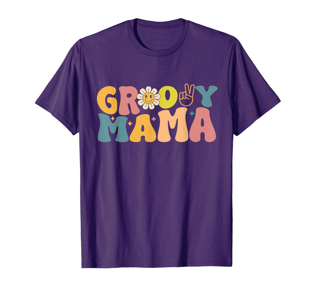 Groovy Mama Matching Family Birthday T-Shirt - Minimalist Print for Adults - T-Shirt, Sweatshirt, Hoodie
