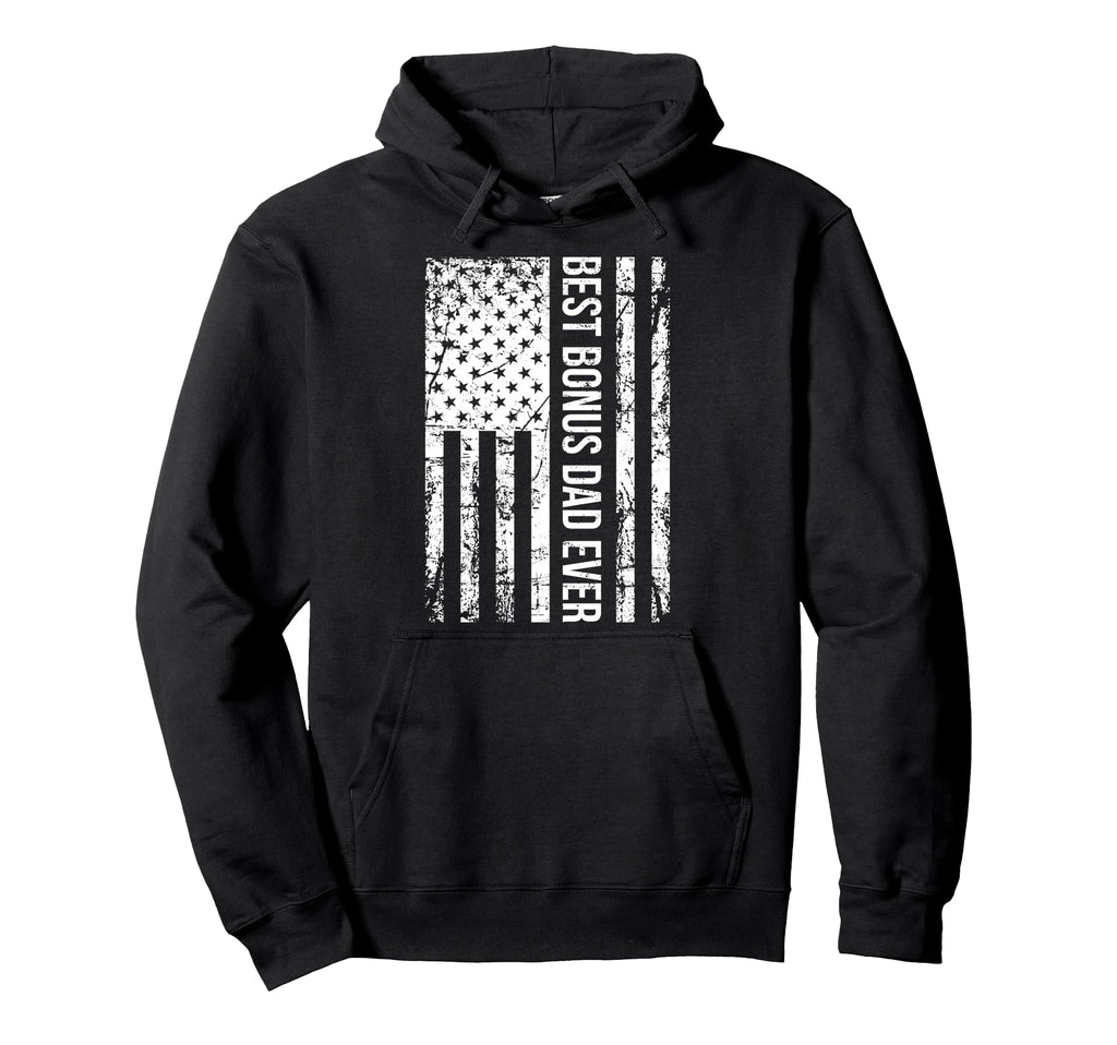 Step Dad Best Bonus Dad Ever Stepdad Hoodie - Aesthetic Graphic Men Women - T-Shirt, Sweatshirt, Hoodie