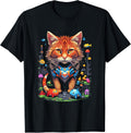 Pixel Art Fantasy City with Fish and Cat - Adult & Kids T-Shirts, Sweatshirts & Hoodies apparel design preview 1