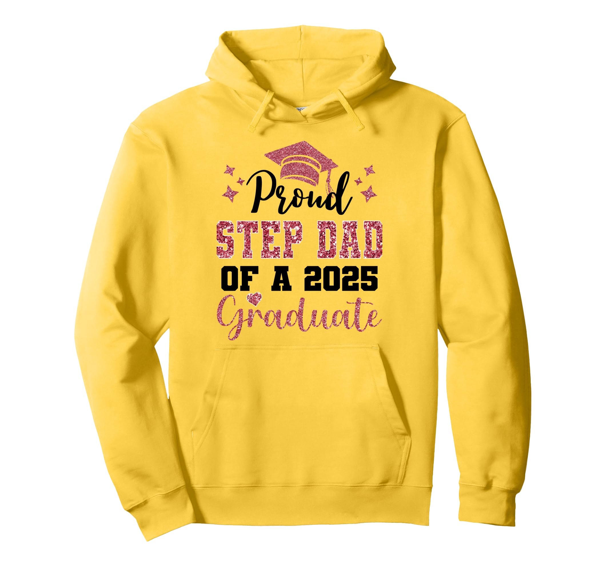 Super Proud Step Dad 2025 Graduate Hoodie - Aesthetic Graphic Unisex - T-Shirt, Sweatshirt, Hoodie