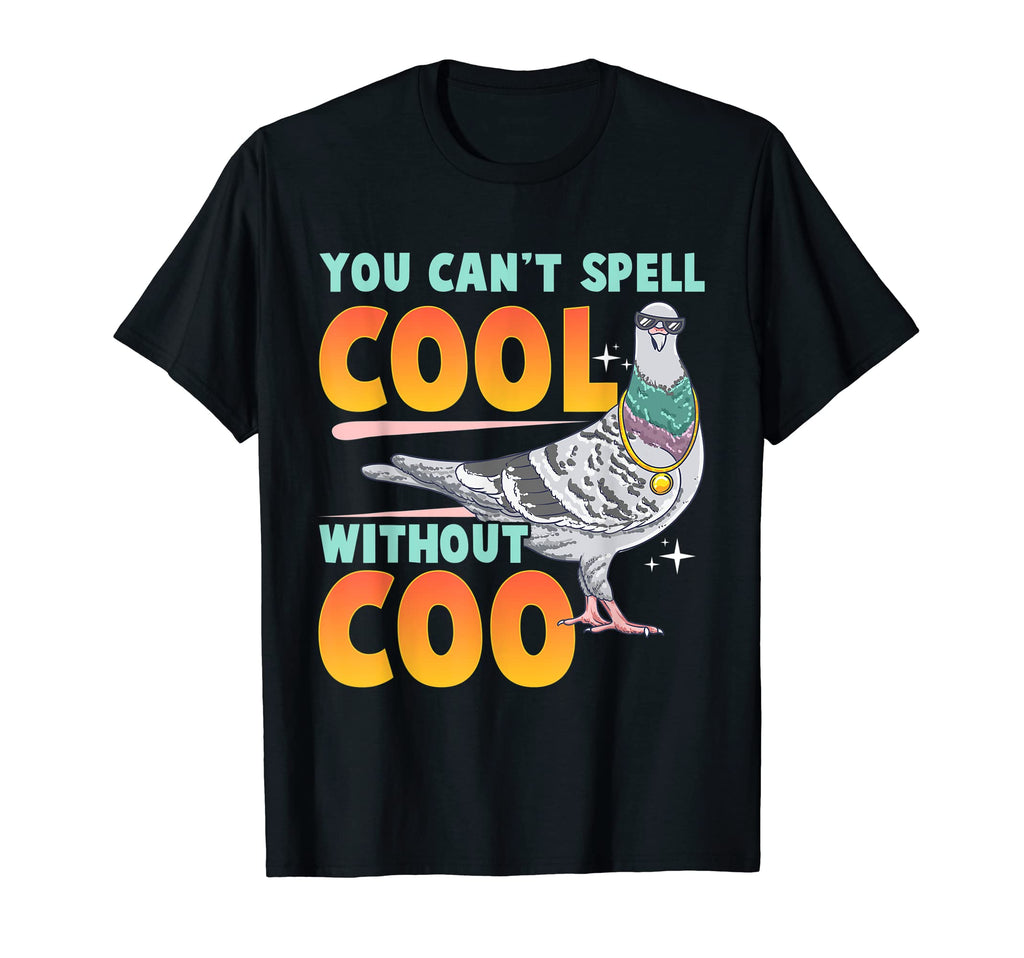 Pigeon You Cant Spell Without Coo T-Shirt - Minimalist Print for Adults - T-Shirt, Sweatshirt, Hoodie
