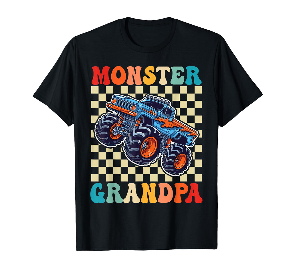 Monster Truck Grandpa Family Matching T-Shirt - Unique Graphic Unisex - T-Shirt, Sweatshirt, Hoodie