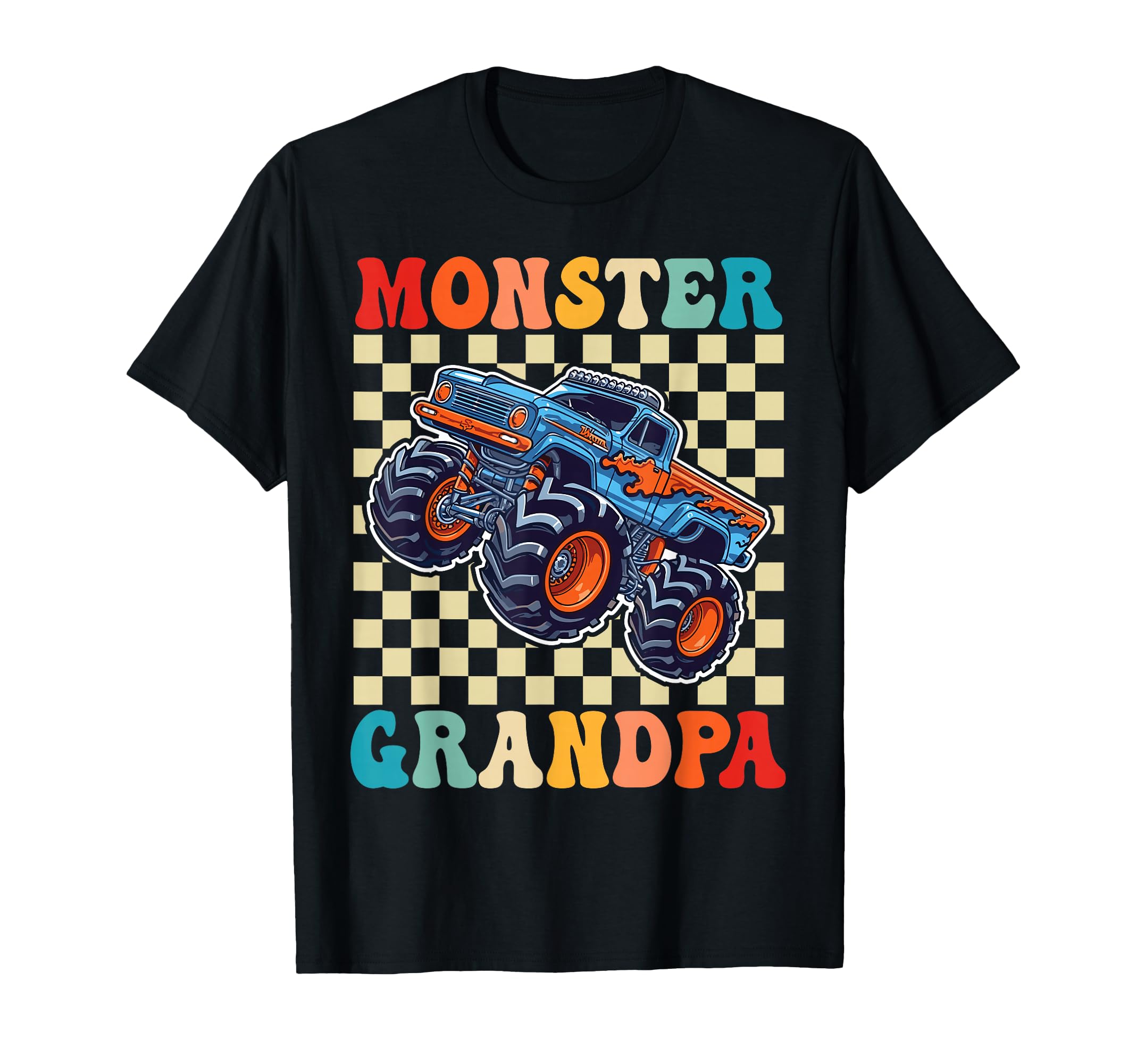Monster Truck Grandpa Family Matching T-Shirt - Unique Graphic Unisex - T-Shirt, Sweatshirt, Hoodie