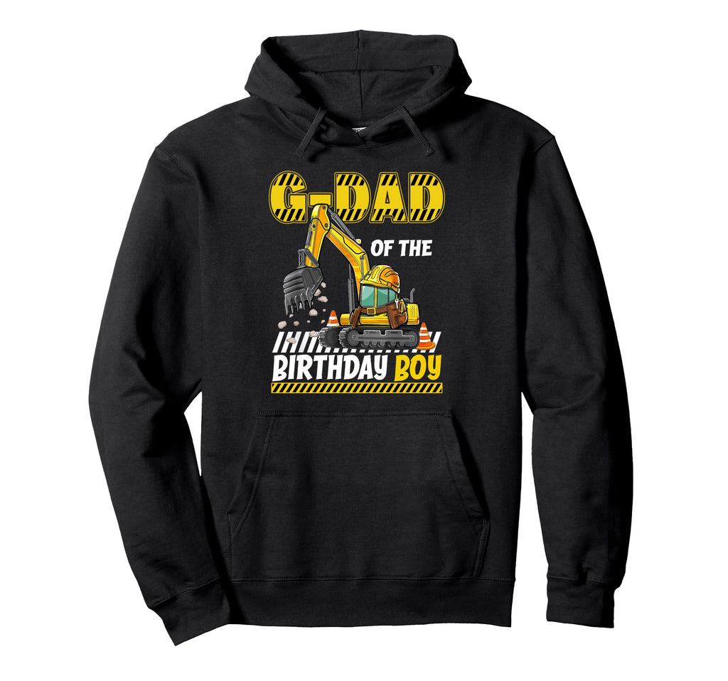 G Dad Birthday Construction Worker Hoodie - Aesthetic Graphic Men Women - T-Shirt, Sweatshirt, Hoodie