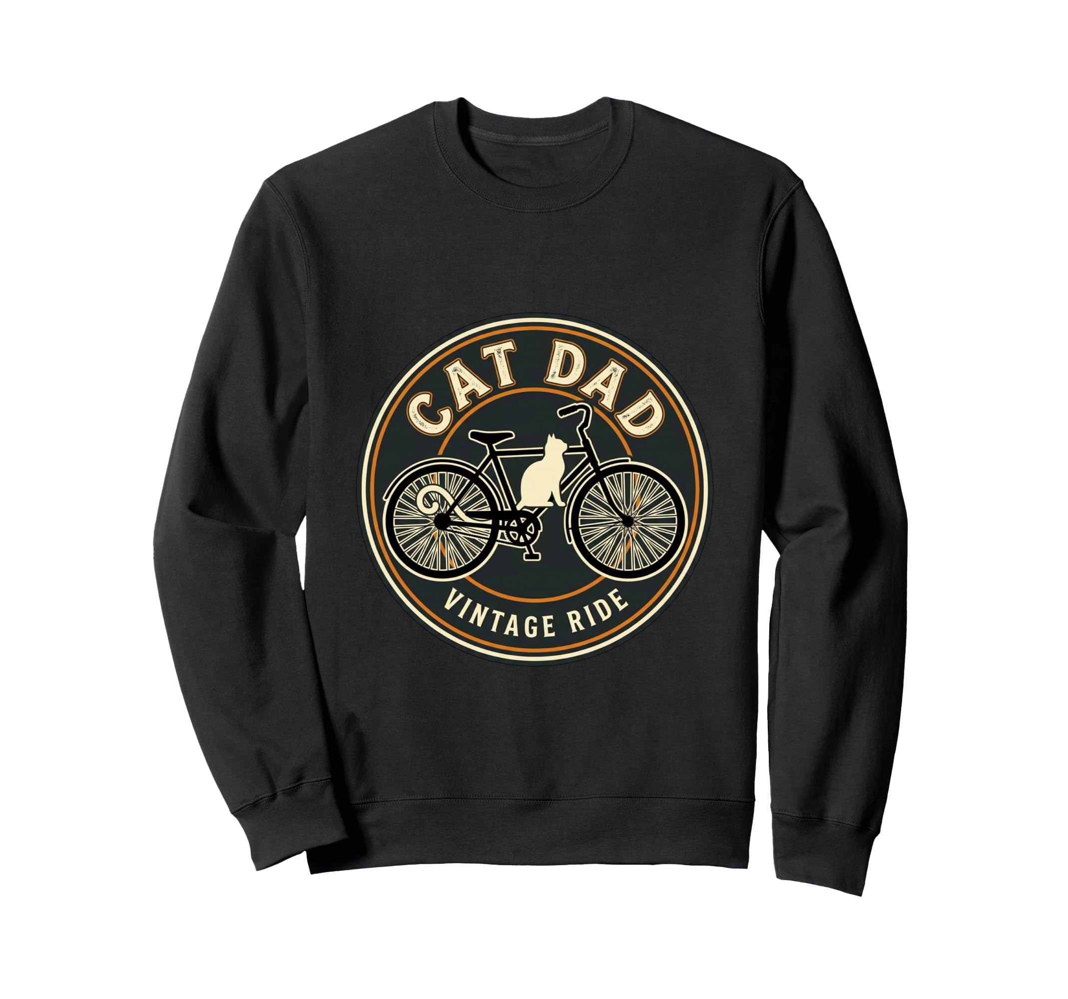 Cat Dad Cycling Adventure Sweatshirt - Novelty Apparel Unisex - T-Shirt, Sweatshirt, Hoodie