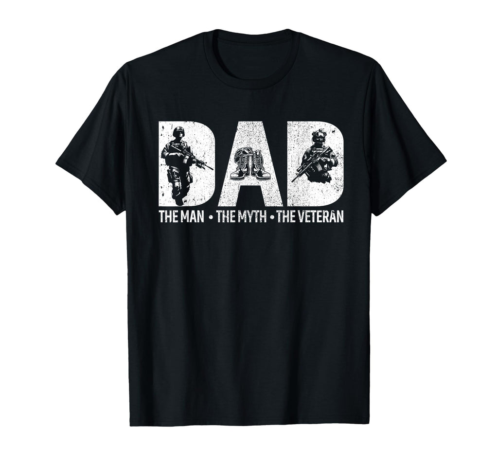 Us Veteran Dad Fathers Day Us Veterans T-Shirt - Graphic Print for Adults - T-Shirt, Sweatshirt, Hoodie