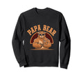 Papa Bear Bear Dad Father Family Sweatshirt - Trendy Graphic for Adults - T-Shirt, Sweatshirt, Hoodie
