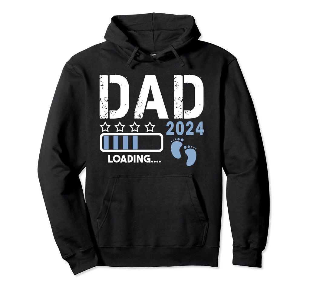 Dad 2024 Loading Pregnancy Announcement Hoodie - Streetwear Style Unisex - T-Shirt, Sweatshirt, Hoodie