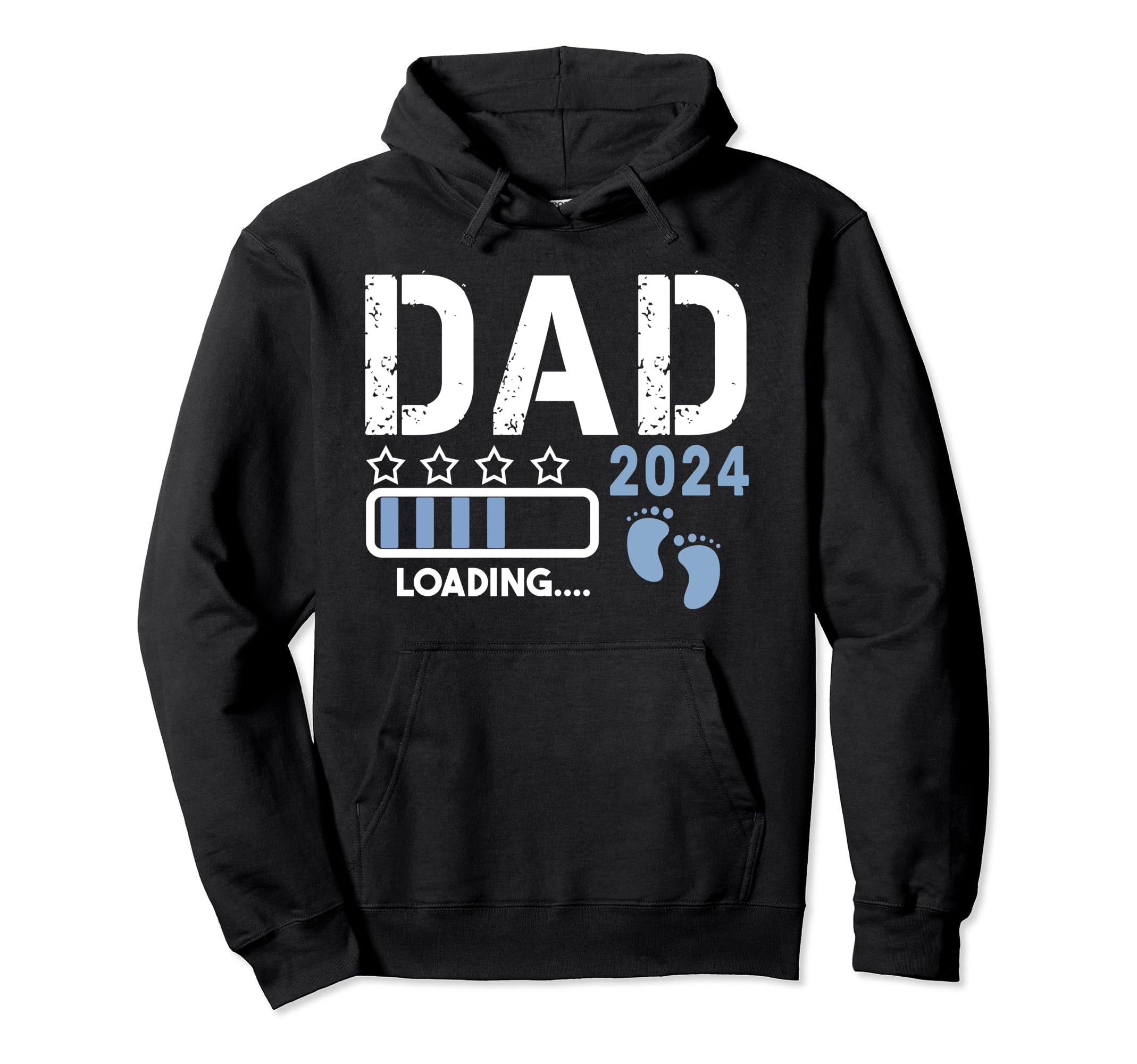 Dad 2024 Loading Pregnancy Announcement Hoodie - Streetwear Style Unisex - T-Shirt, Sweatshirt, Hoodie