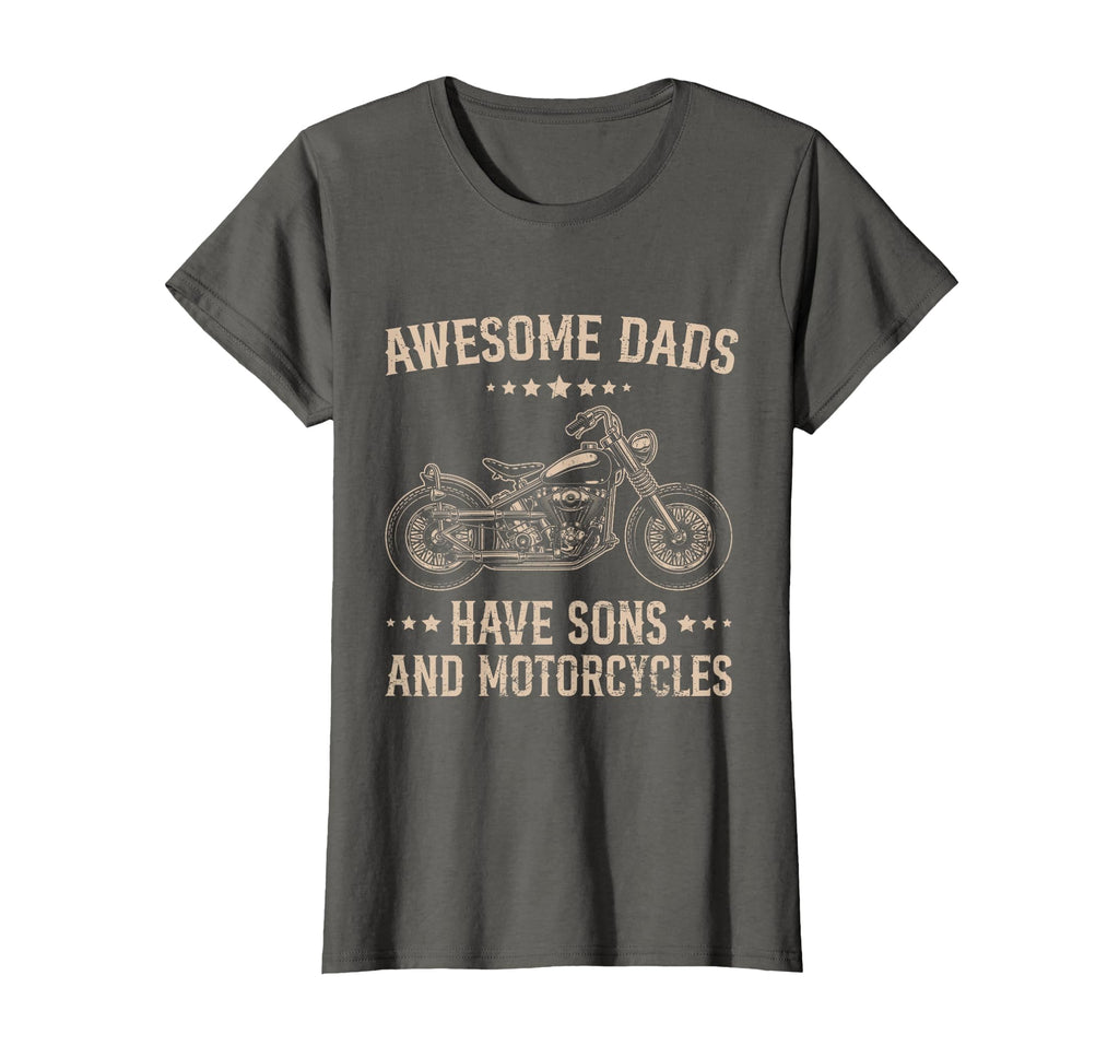 Biker Awesome Dads Have Sons And T-Shirt - Custom Art Print Men Women - T-Shirt, Sweatshirt, Hoodie