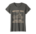 Biker Awesome Dads Have Sons And T-Shirt - Custom Art Print Men Women - T-Shirt, Sweatshirt, Hoodie