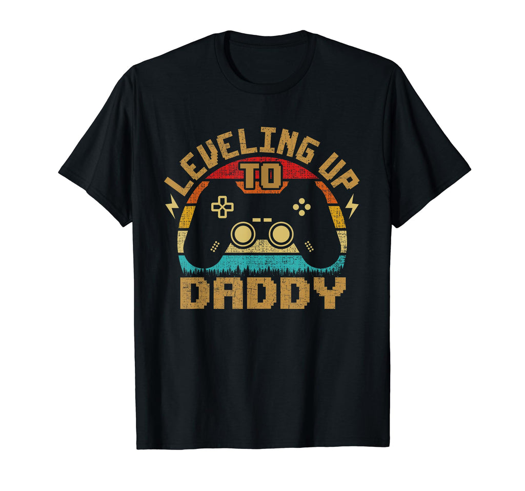Leveling Up To Daddy Gamer Gaming T-Shirt - Custom Art Print for Adults - T-Shirt, Sweatshirt, Hoodie