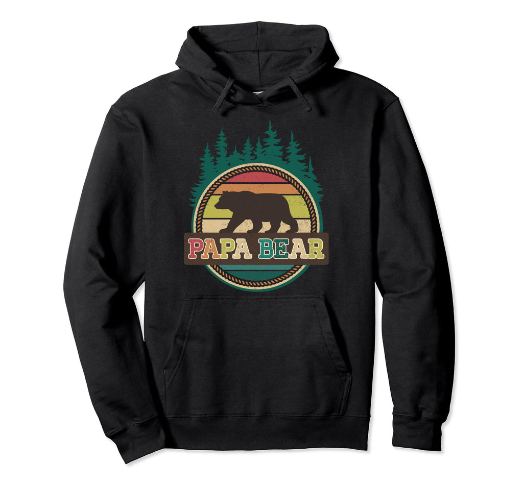 Fathers Day Papa Bear Colorful Novelty Hoodie - Custom Art Print Unisex - T-Shirt, Sweatshirt, Hoodie