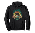 Fathers Day Papa Bear Colorful Novelty Hoodie - Custom Art Print Unisex - T-Shirt, Sweatshirt, Hoodie