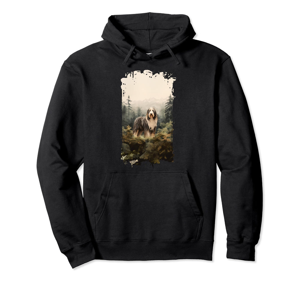 Bearded Collie Mountain Paw Dog Mom Hoodie - Casual Everyday Wear Unisex - T-Shirt, Sweatshirt, Hoodie