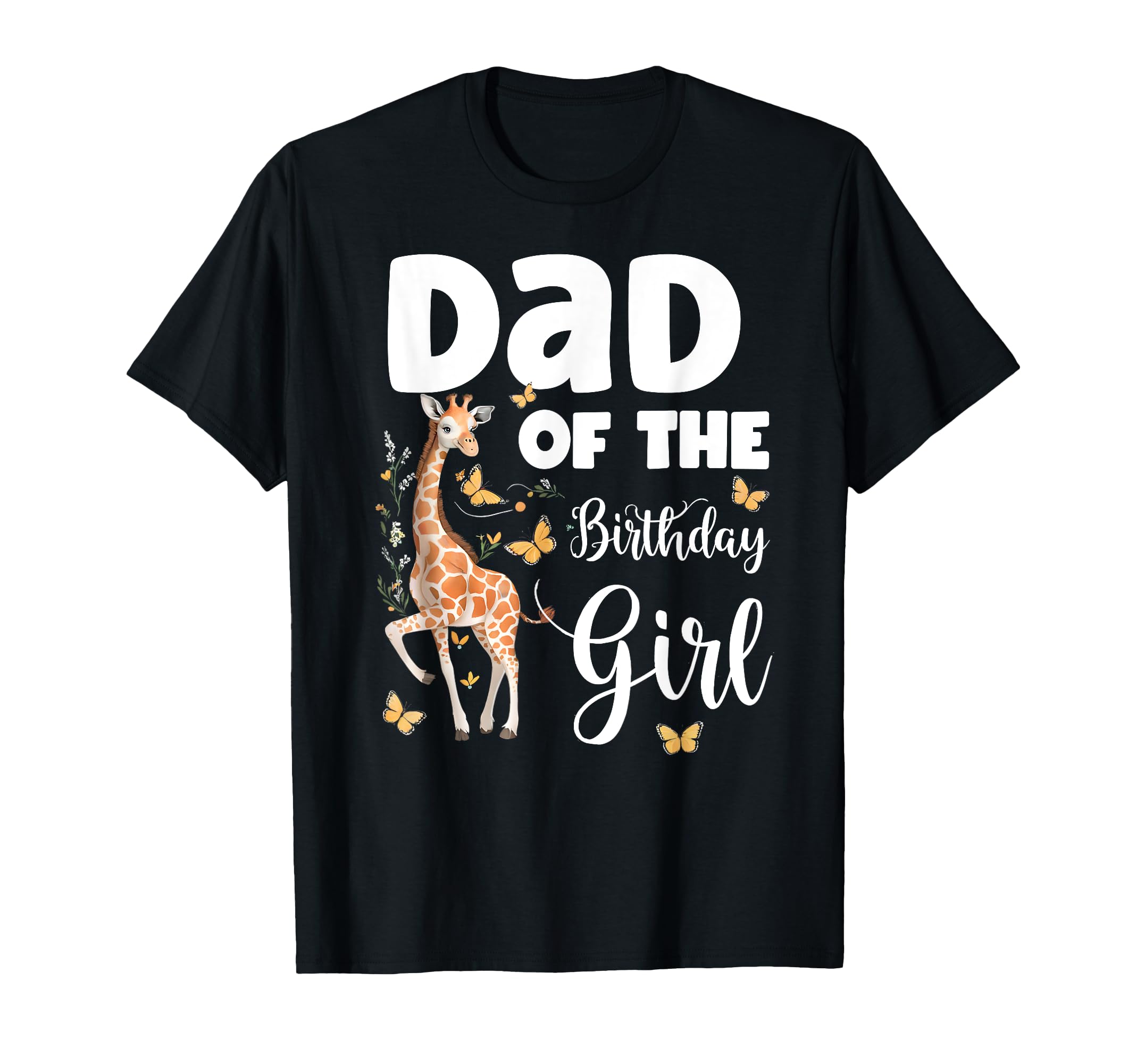 Giraffe Dad Birthday Matching Family T-Shirt - Minimalist Print for Adults - T-Shirt, Sweatshirt, Hoodie
