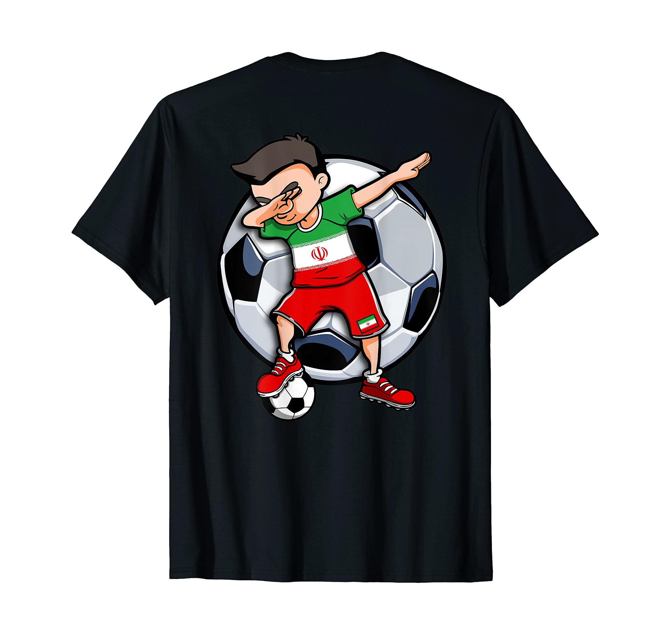 Dabbing Soccer Iran Football Fans T-Shirt - Custom Art Print for Adults - T-Shirt, Sweatshirt, Hoodie