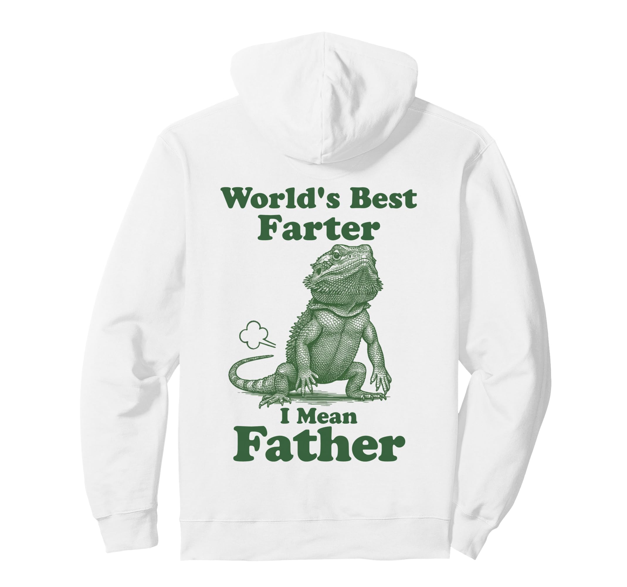 Bearded Dragon Worlds Best Farter Father Hoodie - Custom Art Print Unisex - T-Shirt, Sweatshirt, Hoodie