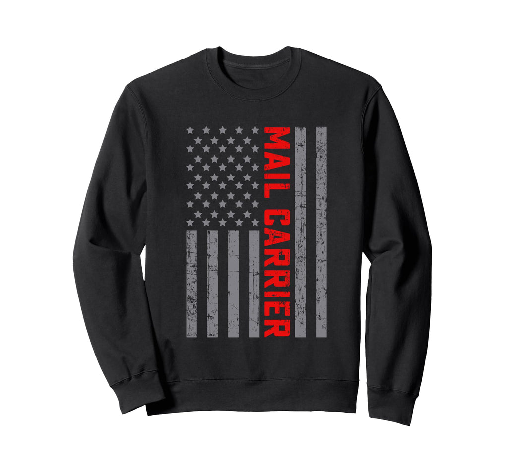 American Flag Mail Carrier Us Flag Sweatshirt - Unique Graphic Men Women - T-Shirt, Sweatshirt, Hoodie