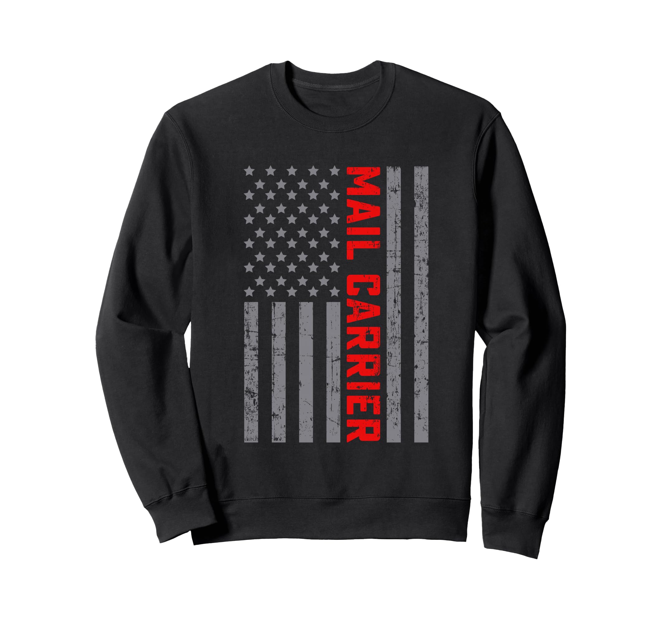 American Flag Mail Carrier Us Flag Sweatshirt - Unique Graphic Men Women - T-Shirt, Sweatshirt, Hoodie