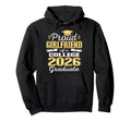 Proud Girlfriend 2026 College Hoodie - Casual Everyday Wear Unisex - T-Shirt, Sweatshirt, Hoodie