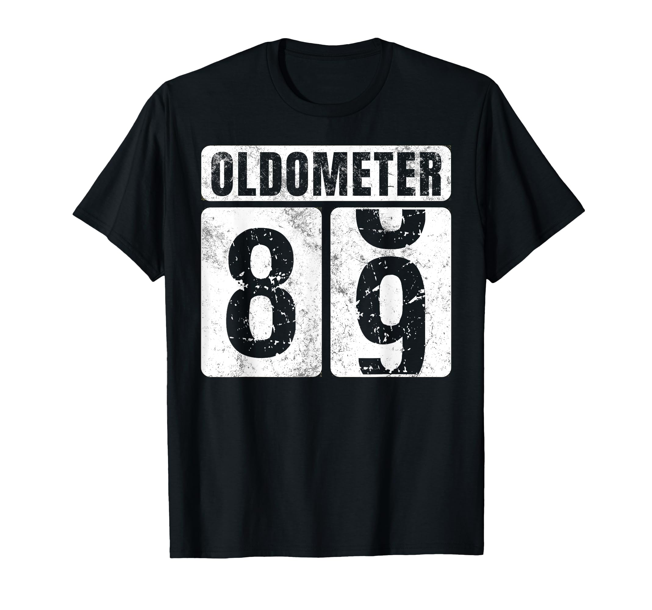 Oldometer 89 Funny 89Th Birthday Gift T-Shirt - Aesthetic Graphic Unisex - T-Shirt, Sweatshirt, Hoodie