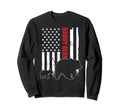 Daddy Bear Cub American Flag Papa Sweatshirt - Casual Everyday Wear Unisex - T-Shirt, Sweatshirt, Hoodie