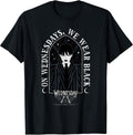 On Wednesdays We Wear Black Goth Portrait - Adult & Kids T-Shirts, Sweatshirts & Hoodies apparel design preview 1