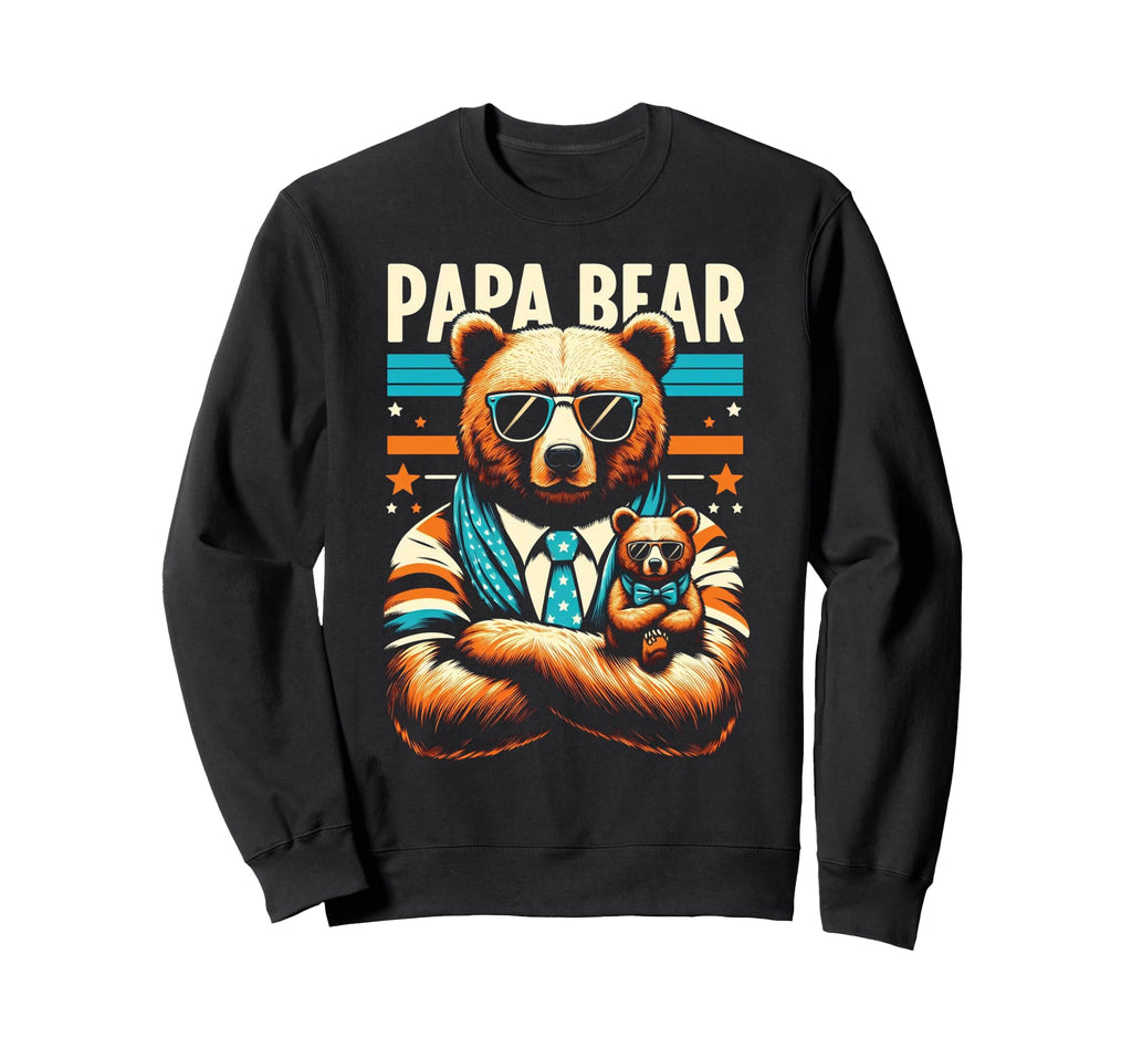 Papa Bear Funny Bears Animal Lover Sweatshirt - Unique Graphic Men Women - T-Shirt, Sweatshirt, Hoodie