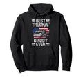 Best Truckin Daddy Ever Usa Flag Trucker Hoodie - Graphic Print for Adults - T-Shirt, Sweatshirt, Hoodie