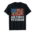 Air Force Veteran Us American Flag T-Shirt - Novelty Apparel for Adults - T-Shirt, Sweatshirt, Hoodie